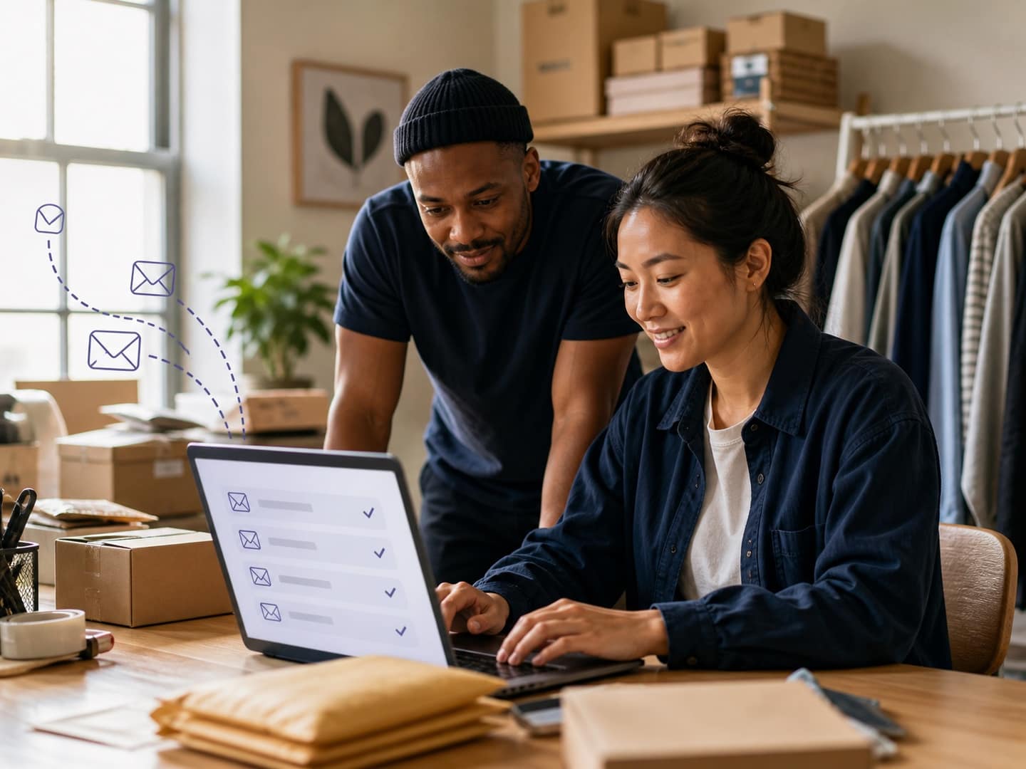 Commerce team managing transactional customer emails